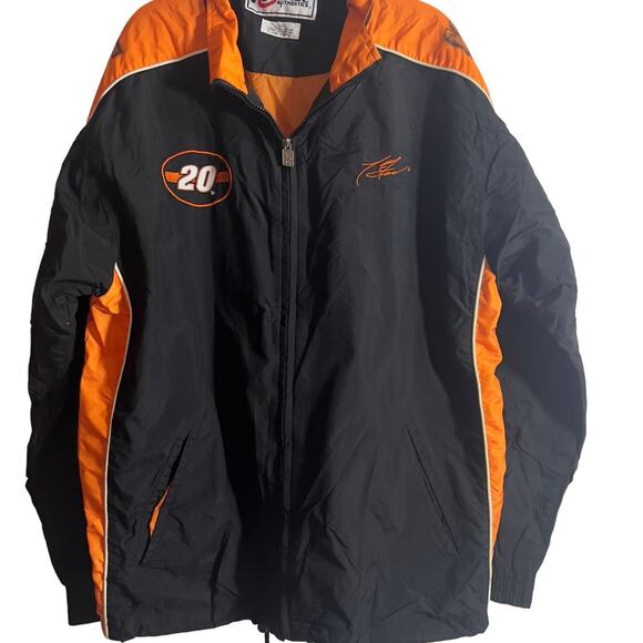 Chase Authentics Tony Stewart NASCAR 20 Black/Orange Windbreaker XL Zip Jacket - Picture 1 of 16